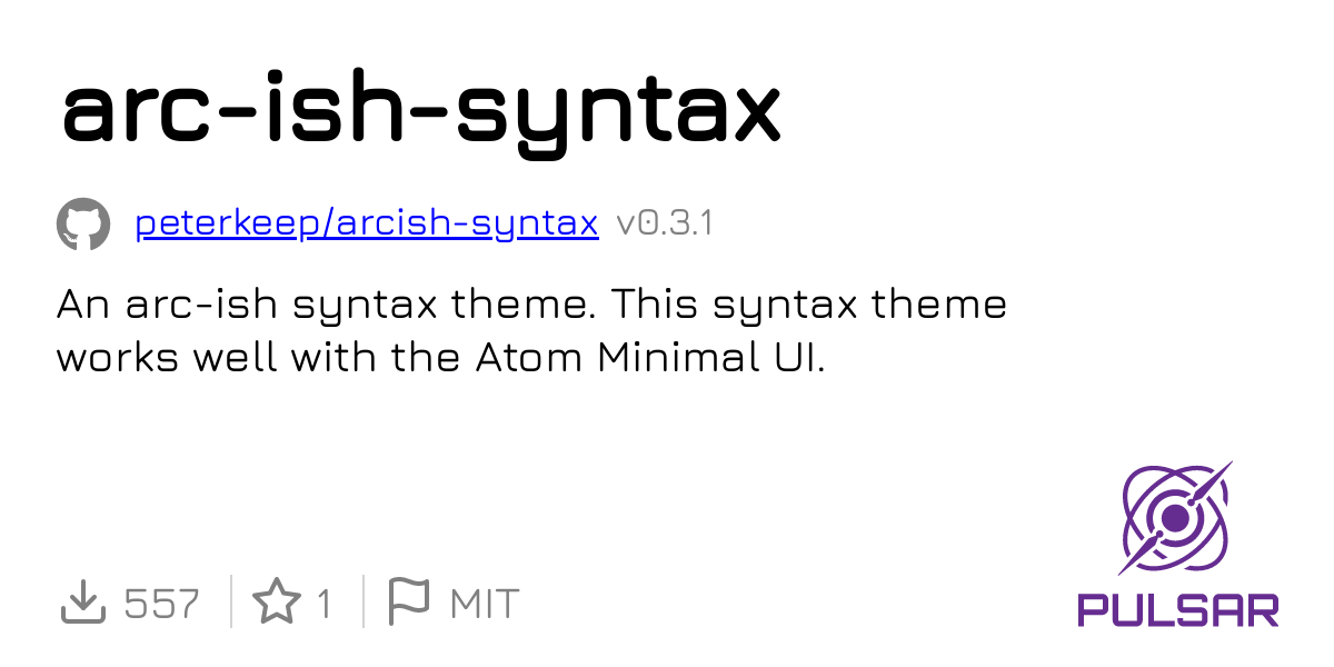 arc-ish-syntax