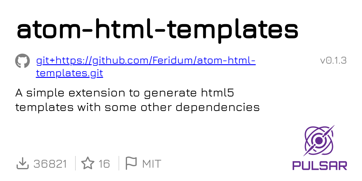Atom html templates
