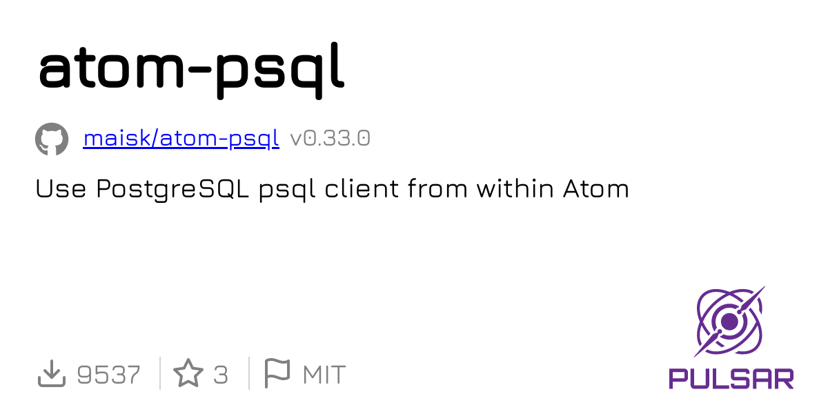 atom-psql