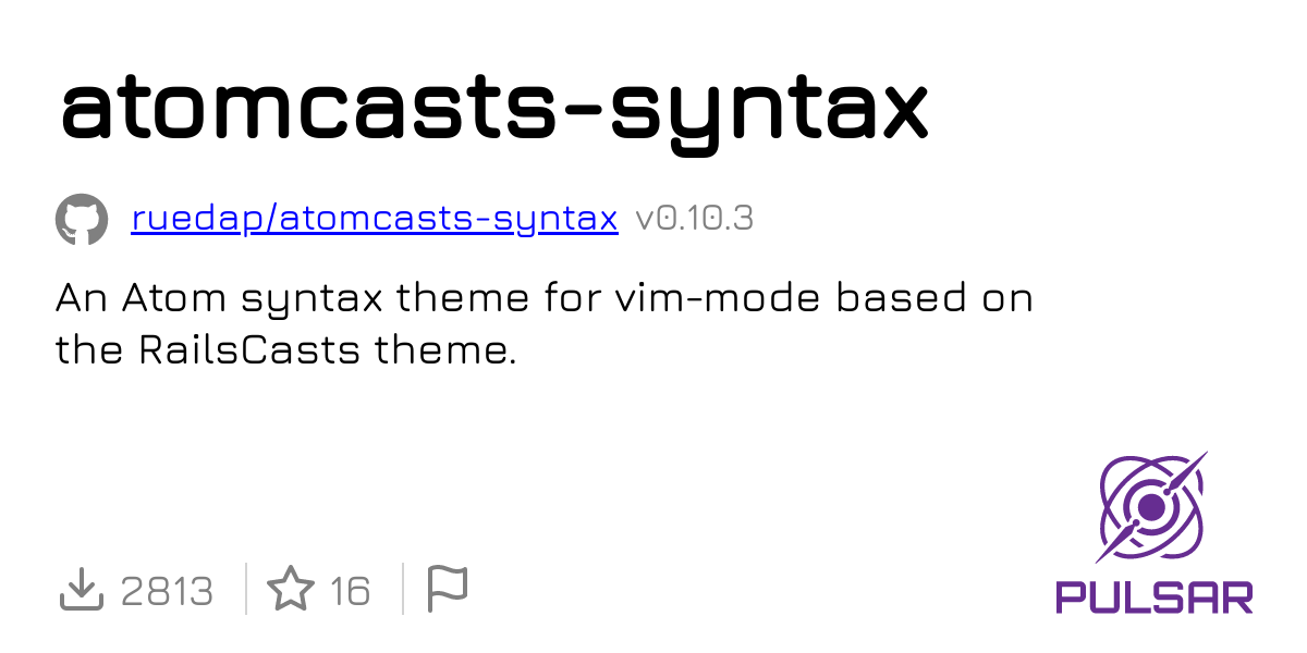 Atomcasts Syntax