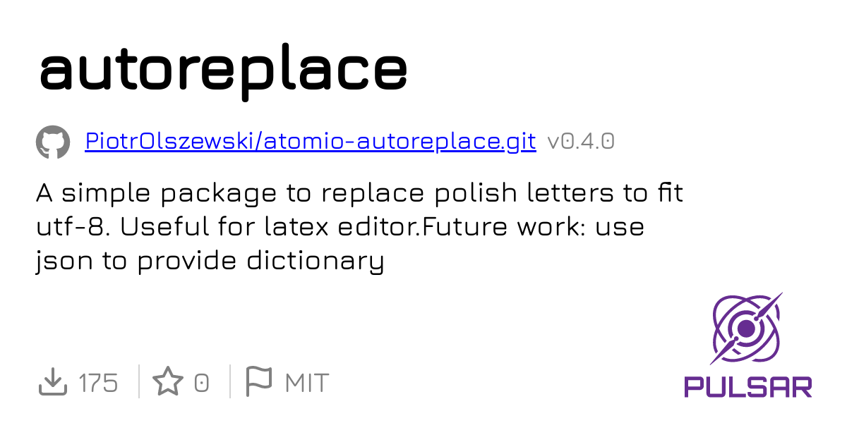 Autoreplace