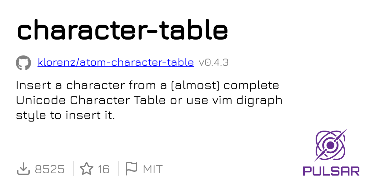 character-table
