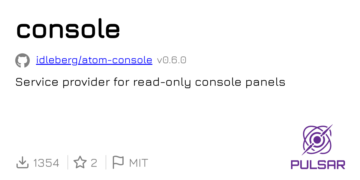 console