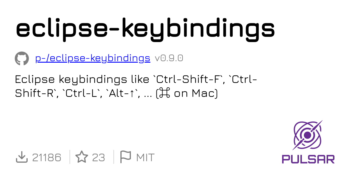 Eclipse keybindings