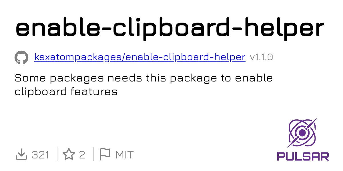 Enable clipboard helper