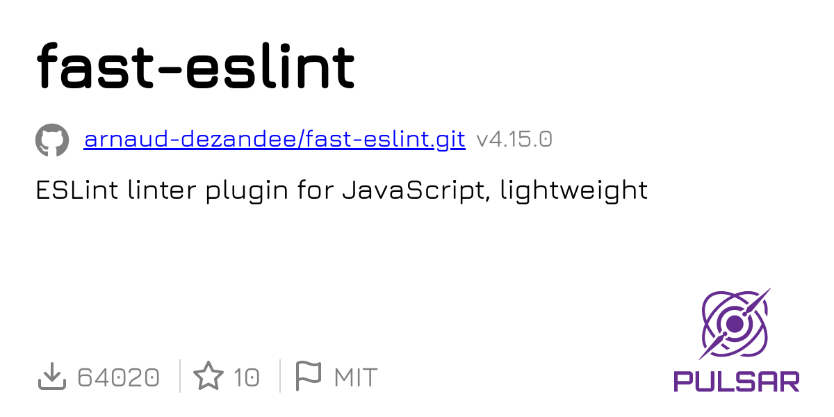 Fast eslint