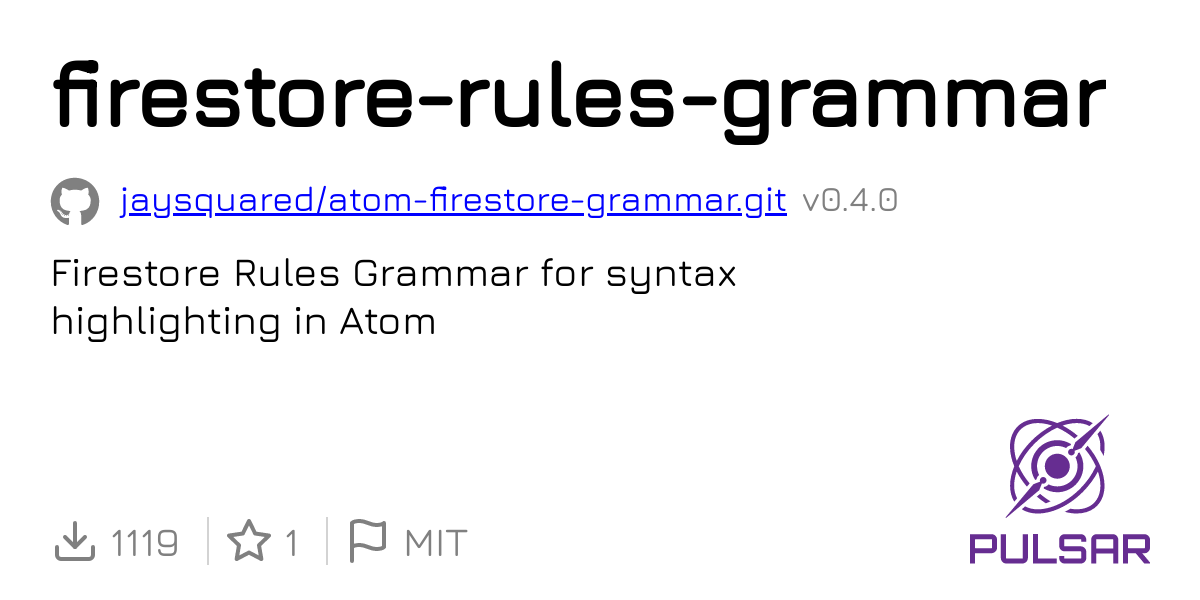 Firestore rules grammar