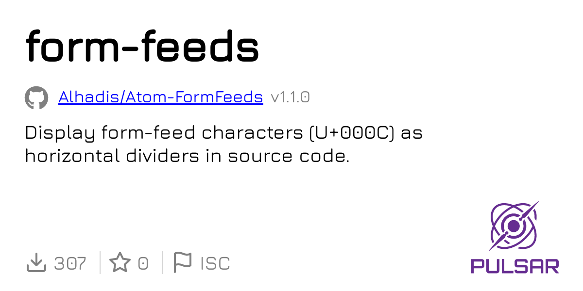 formfeeds