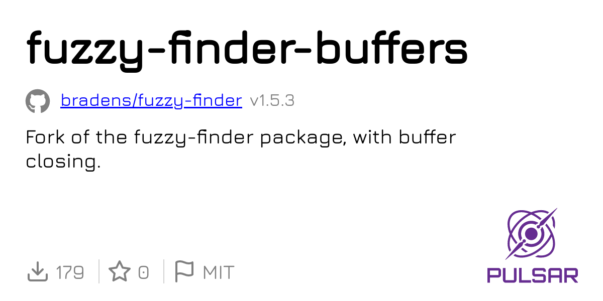 Fuzzy finder buffers