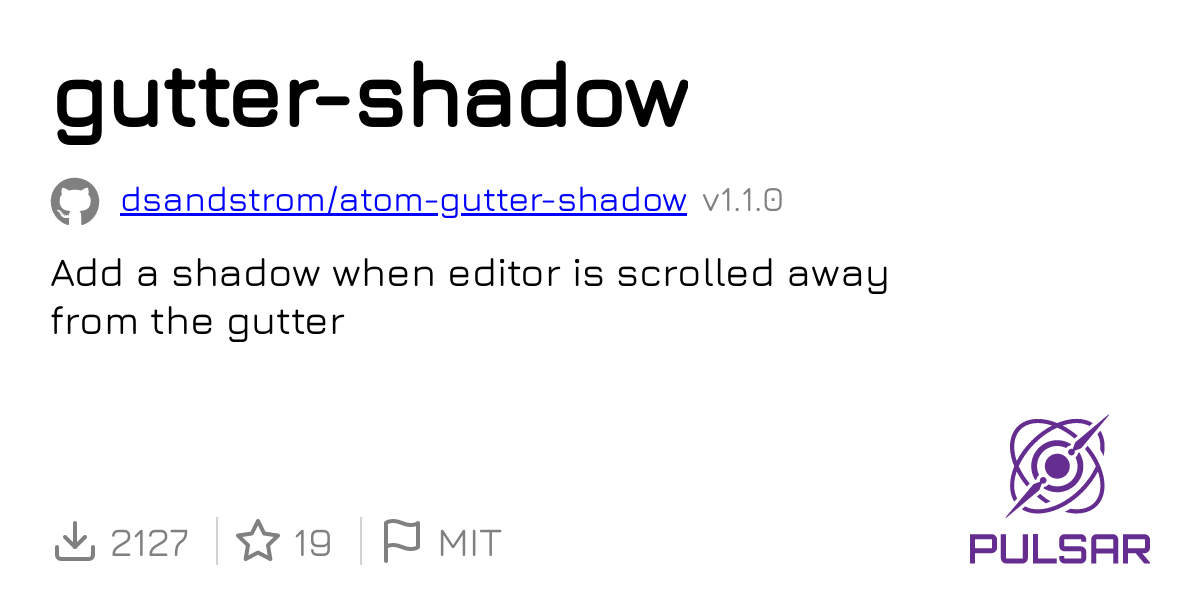 Gutter shadow