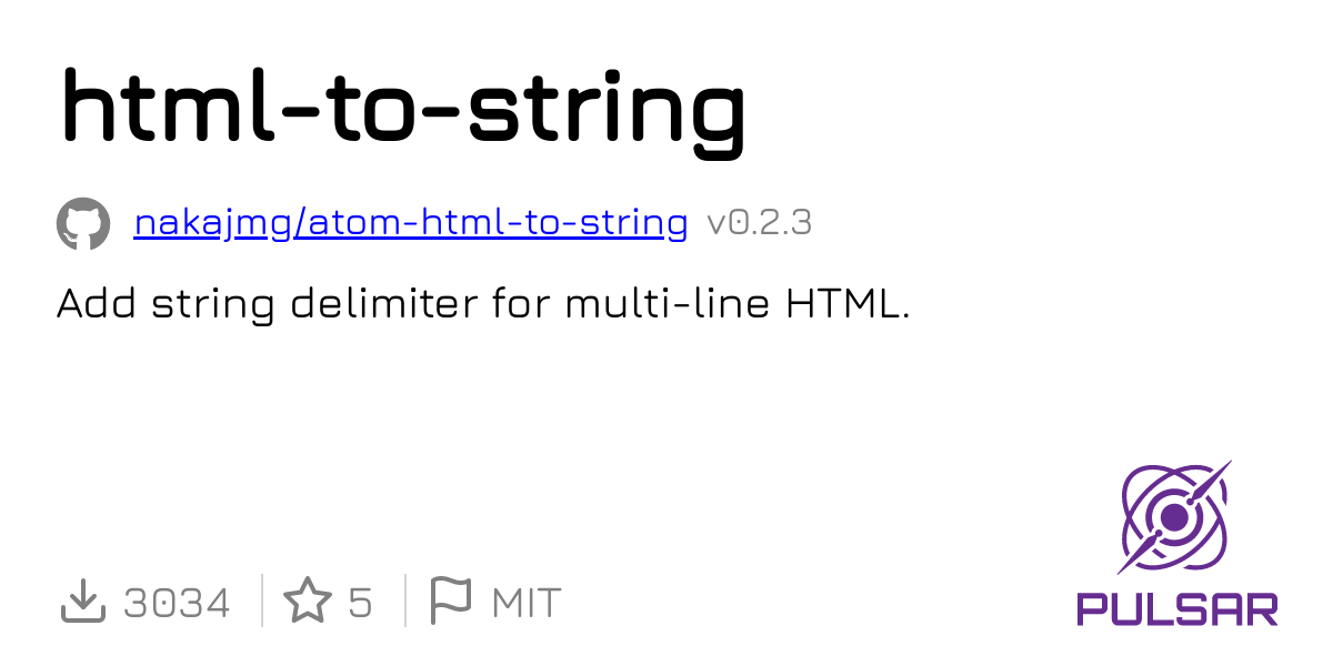 html-to-string