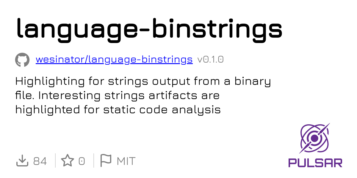 Language binstrings