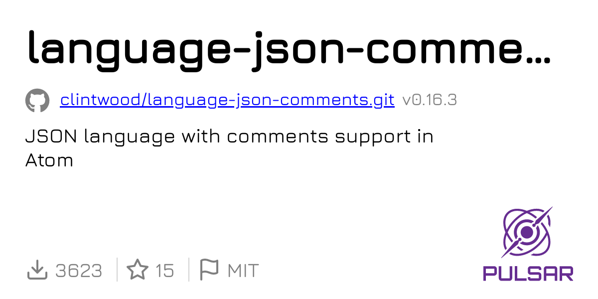 language json comments