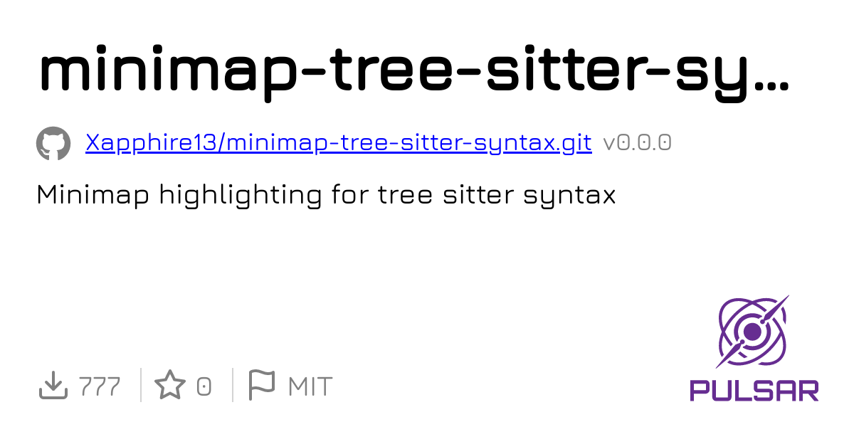 Minimap tree sitter syntax