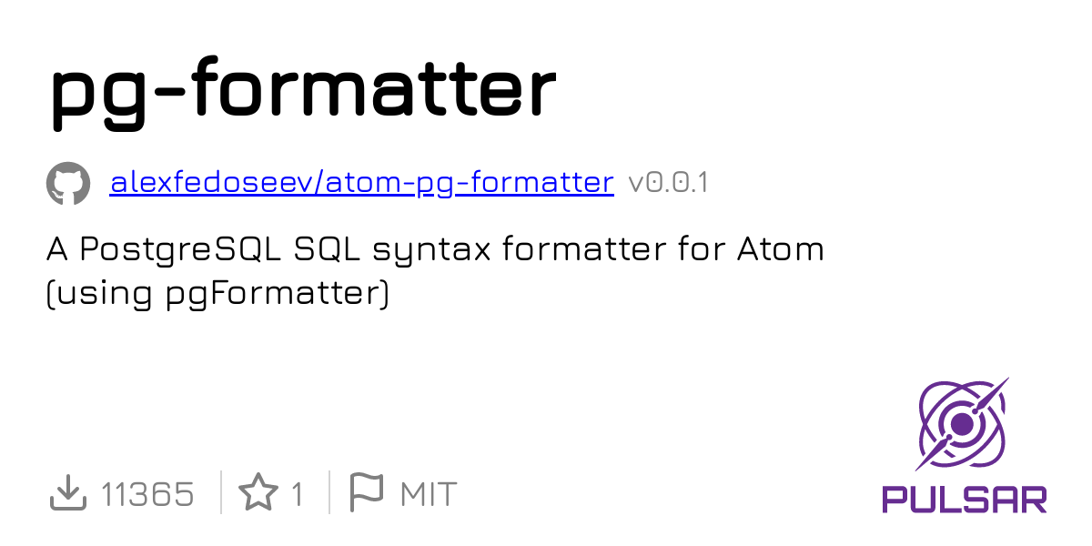 pg-formatter