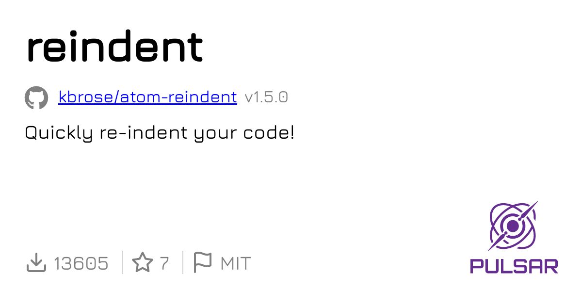 reindent