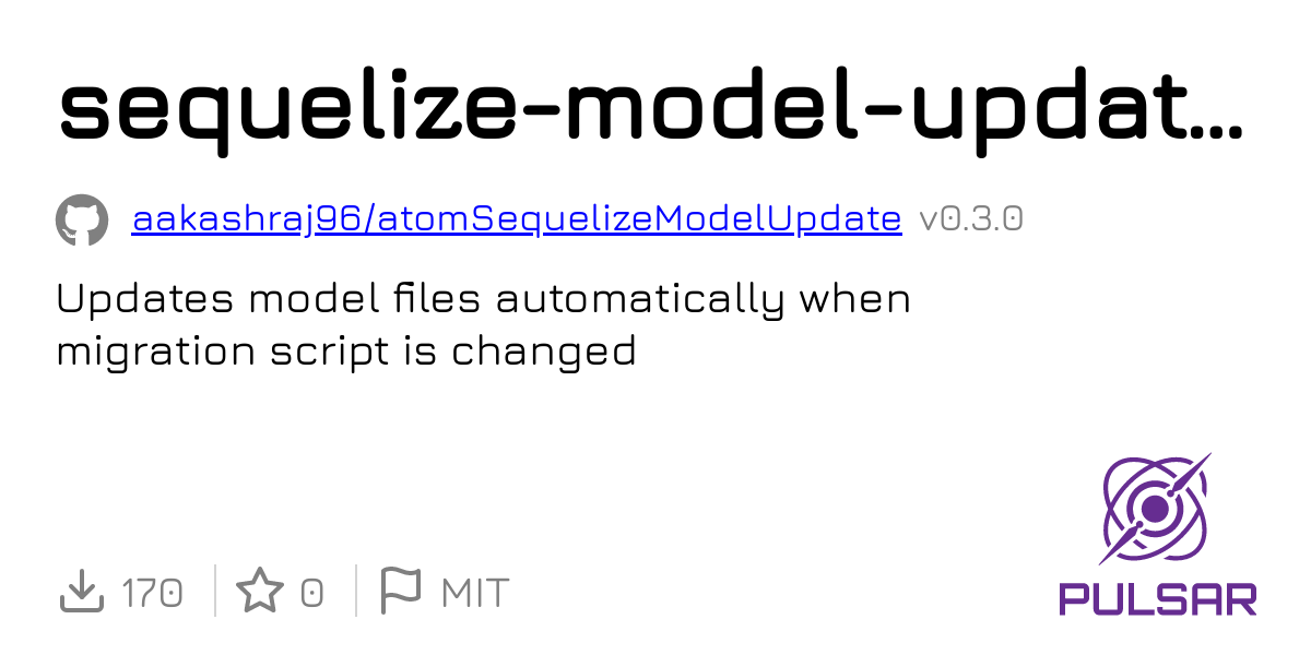 sequelizemodelupdater