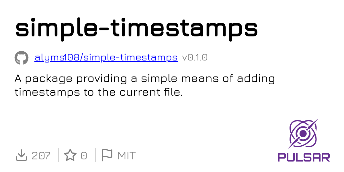 simple-timestamps