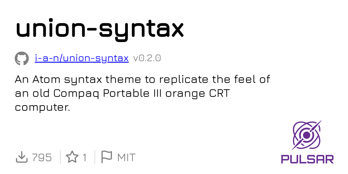 union-syntax