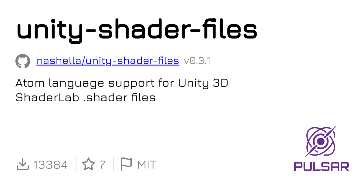 Unity shader files
